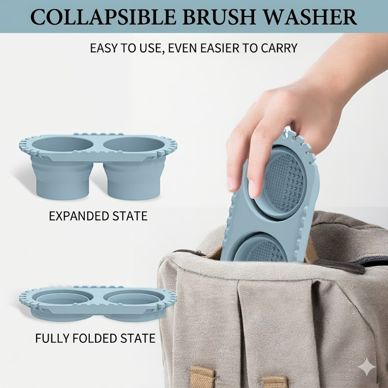 Photography Techniques - Foldable Dual-Chamber Paint Brush Washer with