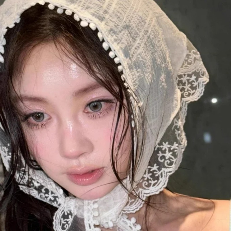 Fashion White Lace Head Wrap S - Photography Triangle review and price