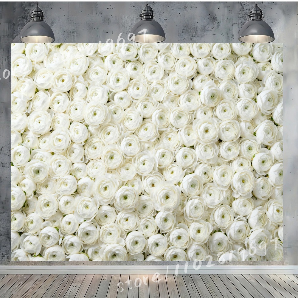Pure White Peony Arrangement V - Photography Backdrop Muslin review and price