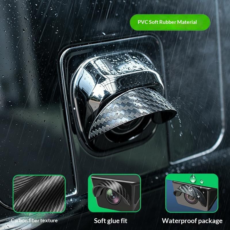 Universal PVC Car Rear View Ca - Camera Rain Cover review and price