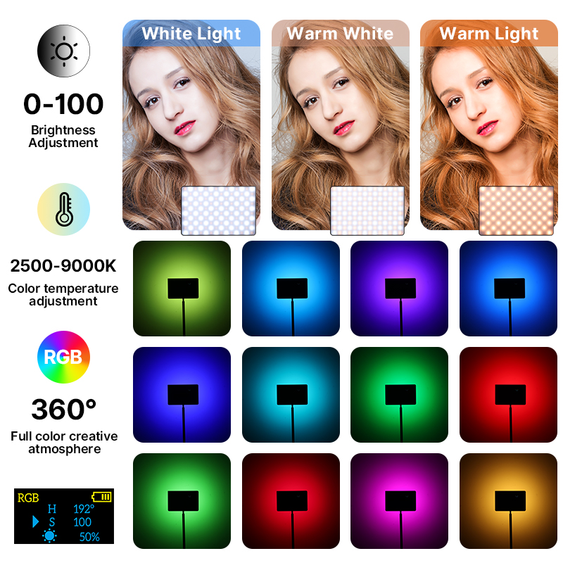 Ulanzi LT003 15W RGB Video Lig - Pixel Art Led Panel review and price