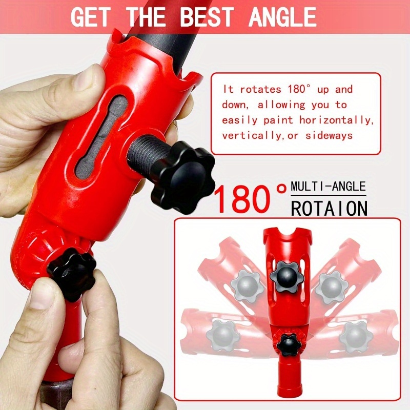 Red Multi-angle Paint Roller E - Photography Angle review and price