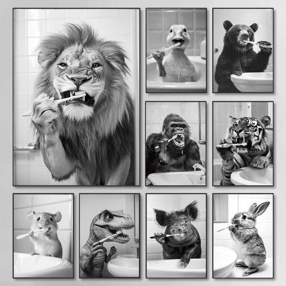 Black White Funny Bathroom Bru - Photography Angle review and price