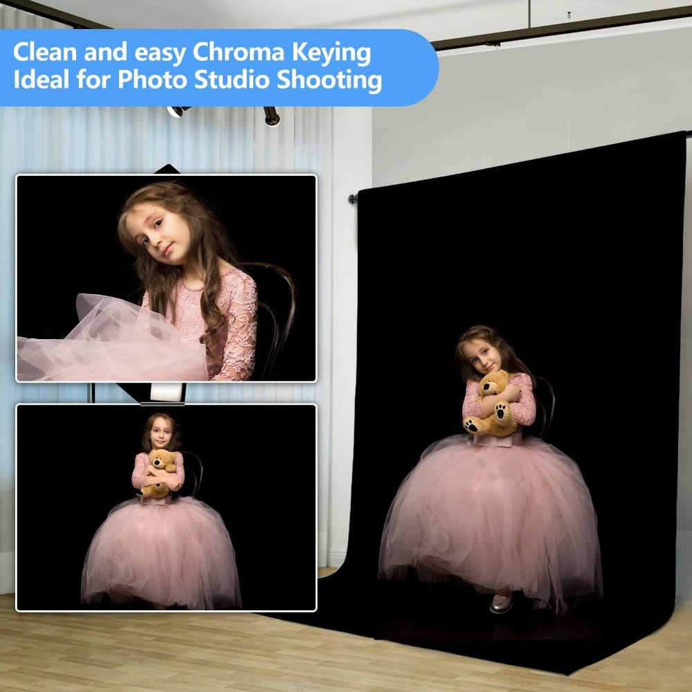 Black Background for Photograp - Photography Backdrop Muslin review and price