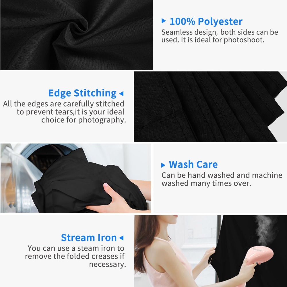 Black Background for Photograp - Photography Backdrop Muslin review and price