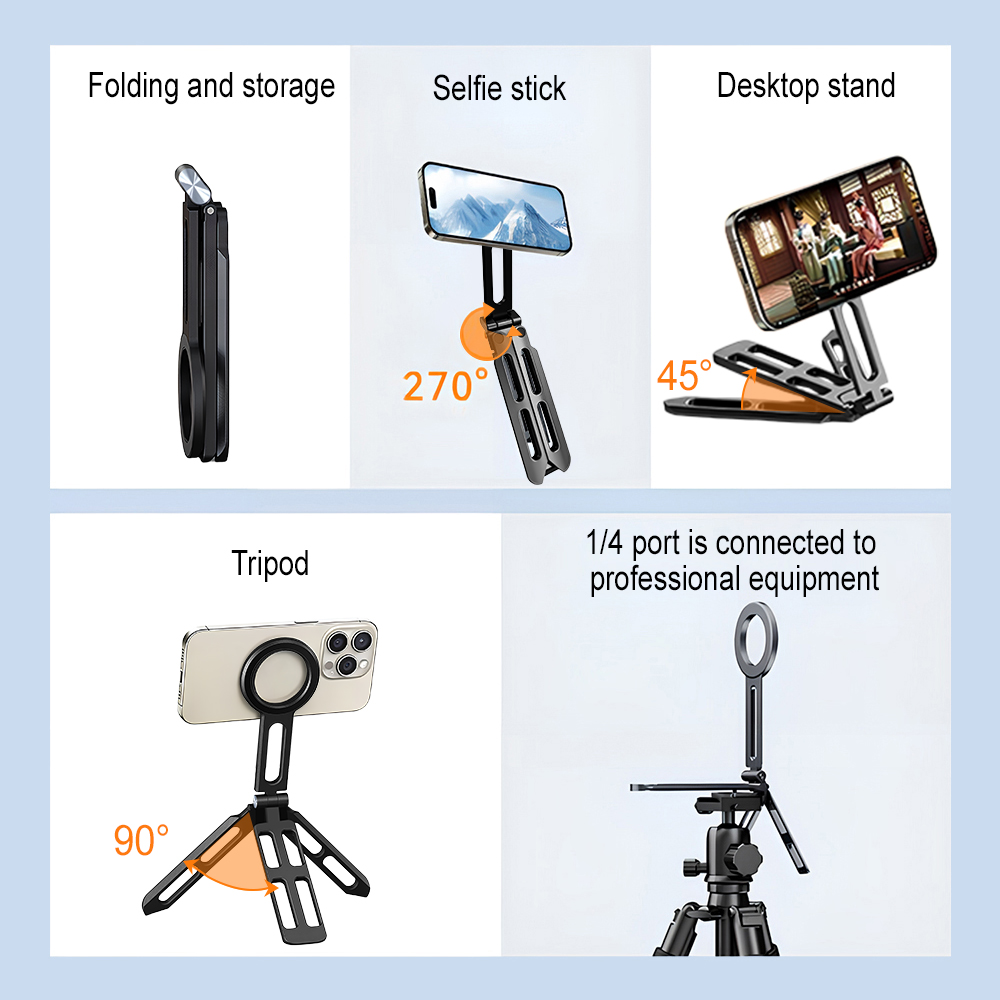 Magnetic Phone Holder Four-axi - Photography Angle review and price